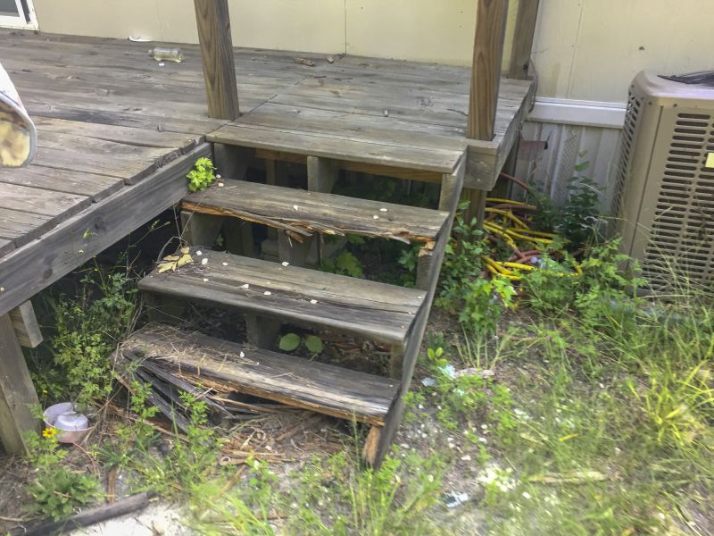 Damaged Deck Step