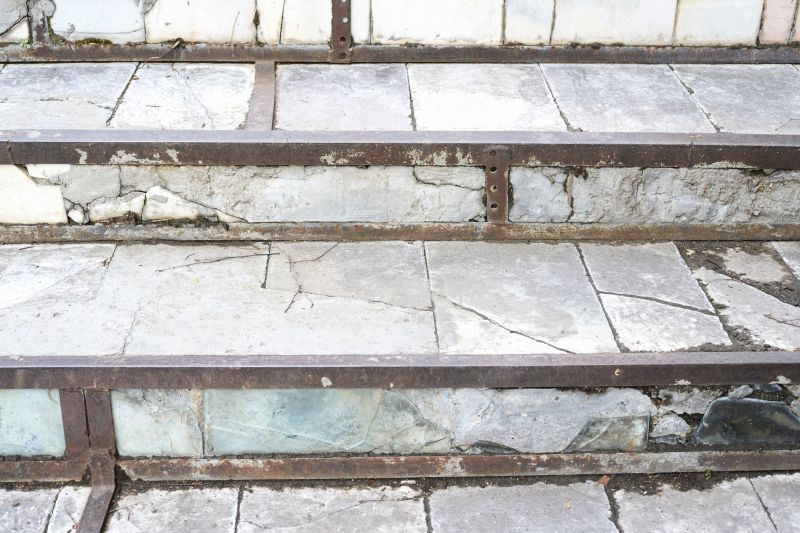 Before Repair - Damaged Steps